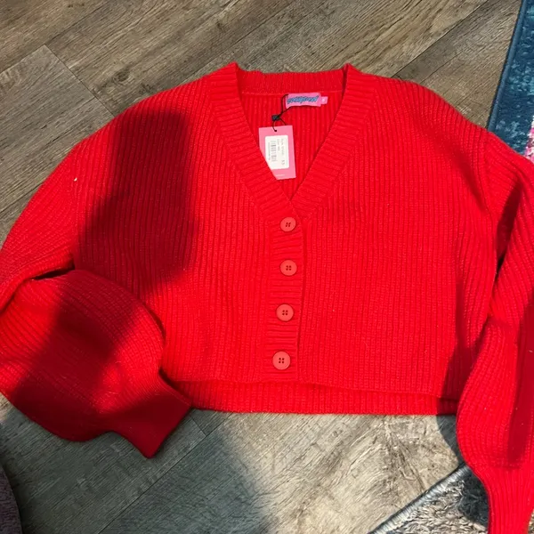 NWT Edikted Sabrina Chunky Knit Crop Cardigan size XS‎ - Image 3