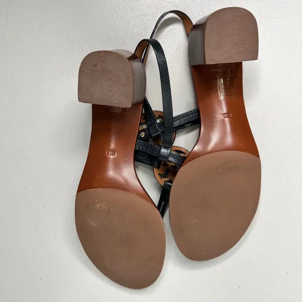 Tory Burch Miller Block Heel Sandals Size 9 - Image 5