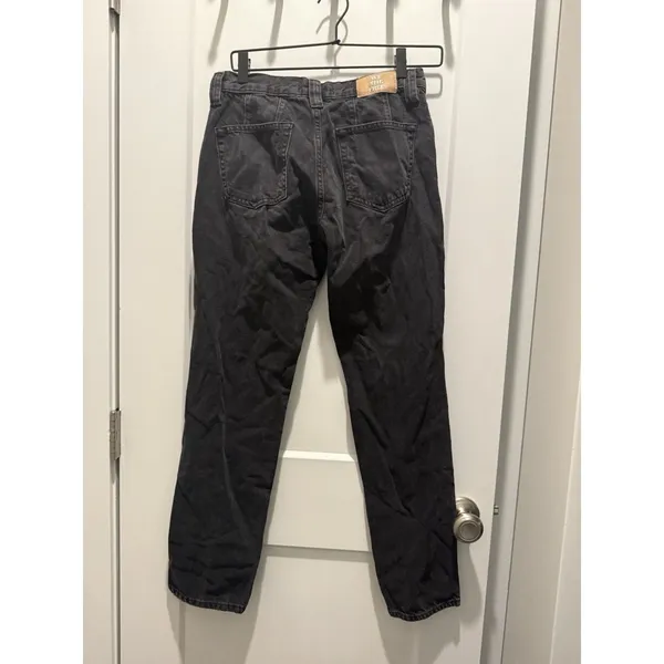 We The Free People Jeans 26 Gray Curvy Siren Low Rise Straight Stonewash Button - Image 2