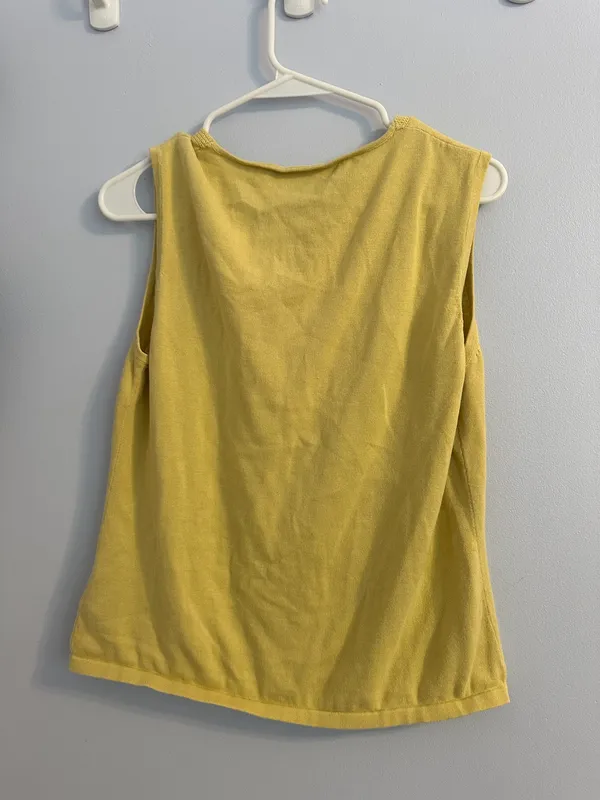 Vintage Top Yellow Size L - Image 2