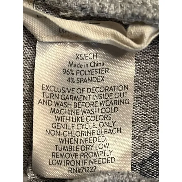 Lucky Brand Pajama Pants Womens XS Gray Blue Stars Elastic Waist Drawstring (220 - Image 4