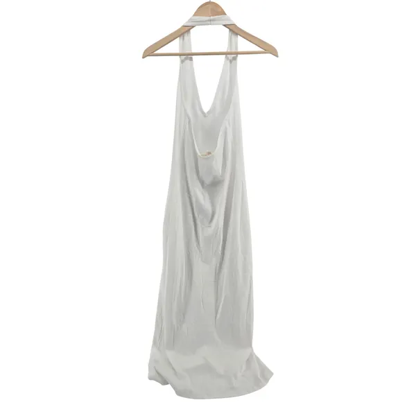 Nili Lotan Dress Womens L Stevie Dress White Halter V-Neck Maxi NEW - Image 2