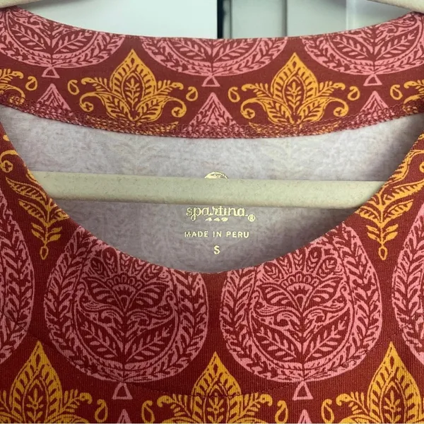 Spartina 449 Long Sleeve Dress Fringe‎ Red - Image 2