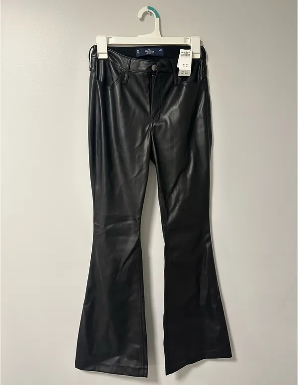 Hollister low rise leather jeans - Image 2