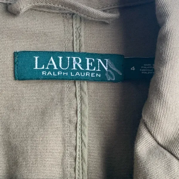 Lauren Ralph Lauren green jacket with embroidery flowers - Image 2