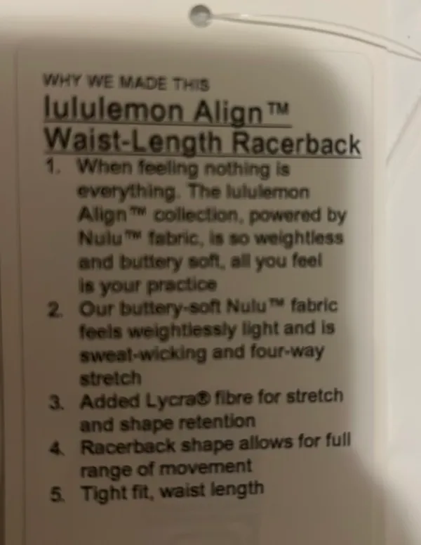 Lululemon Align Waist-Length Racerback - Image 5