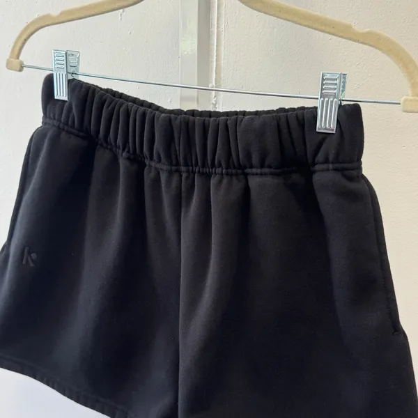 Kamo Fitness CozyTec Sweatshorts Small High Rise Athletic Fleece Lined Black - Image 4