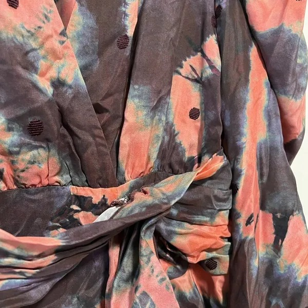 Ulla Johnson Semira Silk Mini Dress in Rosewood Size 2 - Image 4