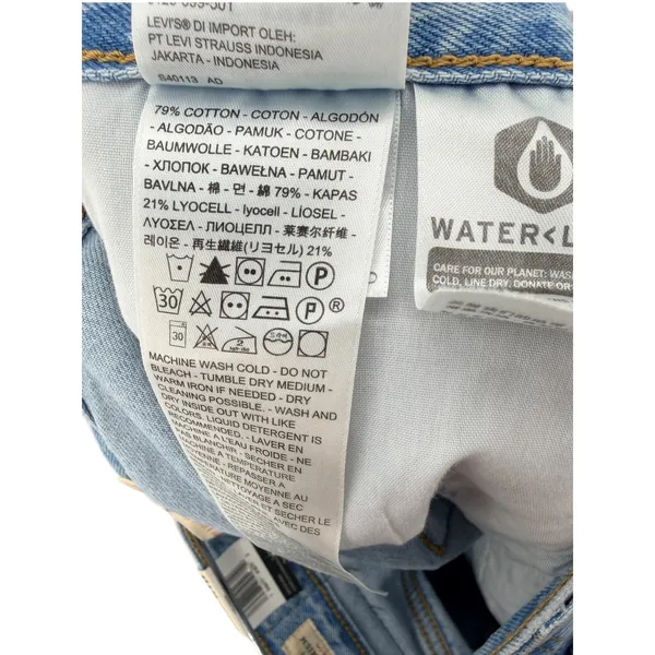 Levi's Premium High Loose‎ Taper Jeans 30x29 Light Wash TENCEL NWT - Image 3