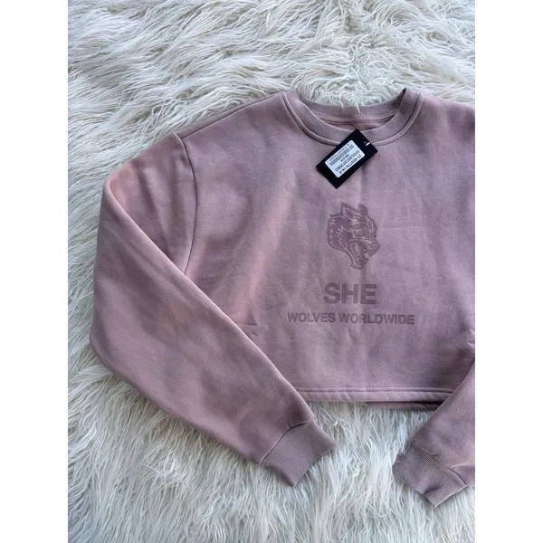 Darc Sport SHE Wolves Worldwide Crewneck Mauve Size Small - Image 3
