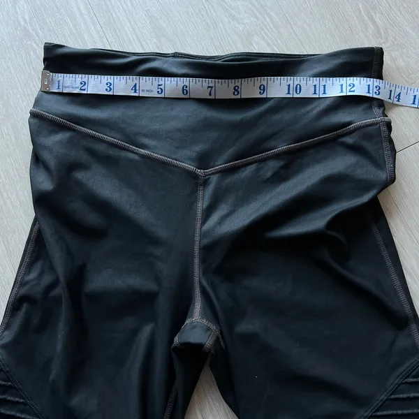 GAP Fit Moto Leggings Womens Medium 7/8 High Rise Black - Image 4