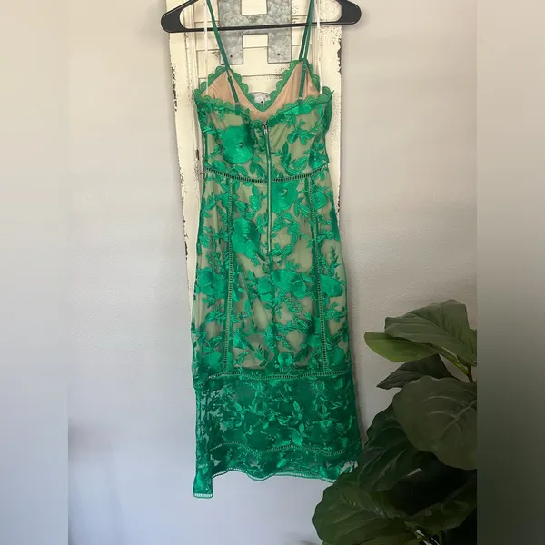 Lulus Deeply Cherish Green Lace Dress sz XS - Image 5