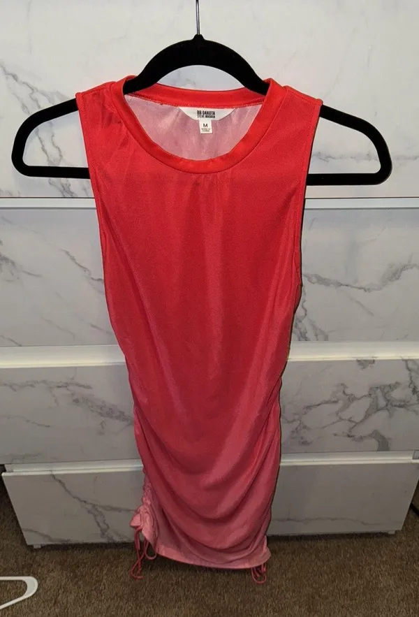 Steve Madden BB Dakota by Deep Skies Dress Hibiscus Red - Image 3