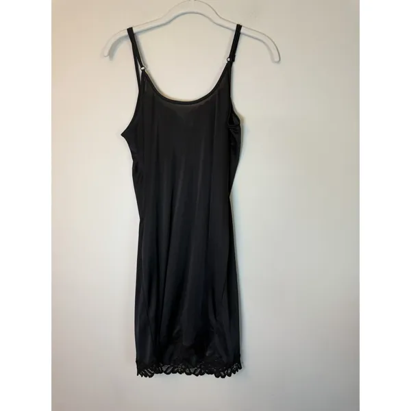 FIT Figure Improving Technology Black Lace Trimmed Slip SZ S NEW - Image 7