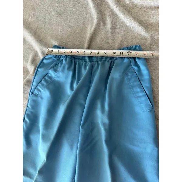 Vintage Levis Sportswear Pants Womens 14 Blue Elastic Waist Straight Leg USA - Image 2