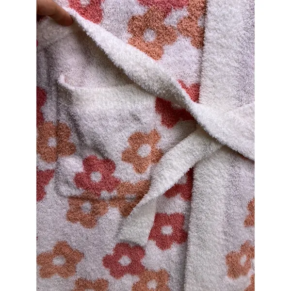 The Styled Collection Madi Nelson Robe Womens S/M‎ Pink Orange Flower Cozy - Image 4