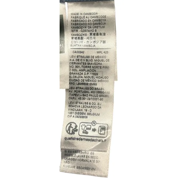 Levi's 501 Original‎ Women's Jeans Light Wash Floral Patch Straight Leg 30x30 - Image 9