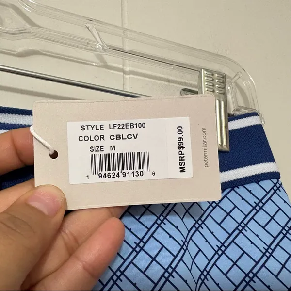 Peter Millar Francoise Court Skort Blue Geometric Print Size M – New - Image 3