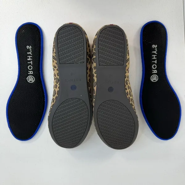 Rothy's Size 10 The Flat Ballet Spotted Leopard Animal Print‎ Round Toe Retired - Image 10