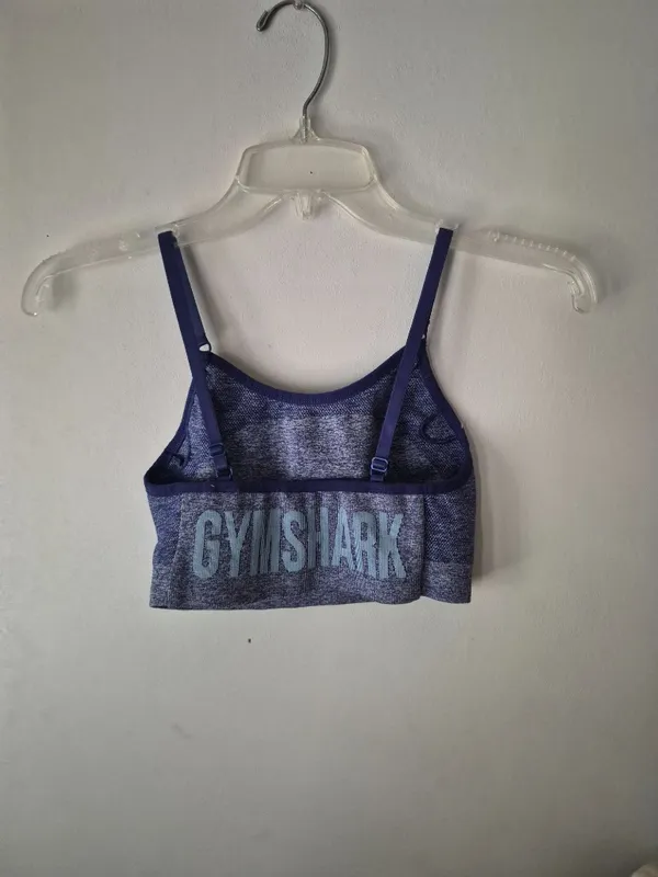Gymshark Blue Seamless Sports Bra - Image 5