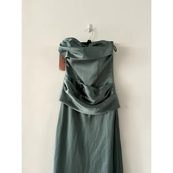 Anthropologie Mare Mare Isabella Strapless Ice Blue Ruched Corset Dress NWT - Image 2