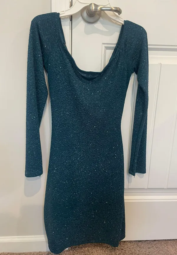 green Hoco Dress - Image 3