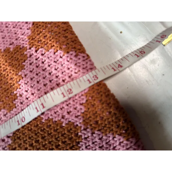 KOPARI Argyle Bag knit Pink‎ Orange Shoulder Purse Handbag Tote slouchy Y2K - Image 5