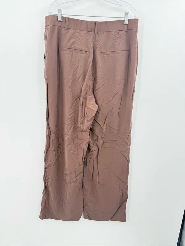 Abercrombie & Fitch Sloane Lightweight Crepe Tailored Wide Leg Pant Size 33 Long - Image 2
