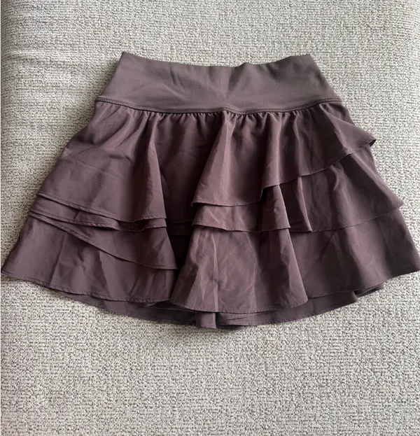 Aerie Brown Ruffled Skort - Image 2