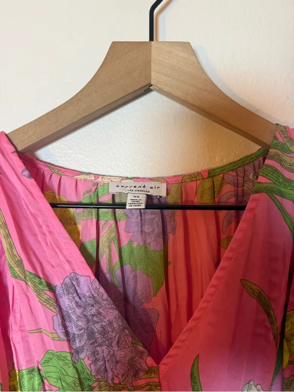 Current Air Sereia‎ Botanical Motif Midi Dress - Image 3