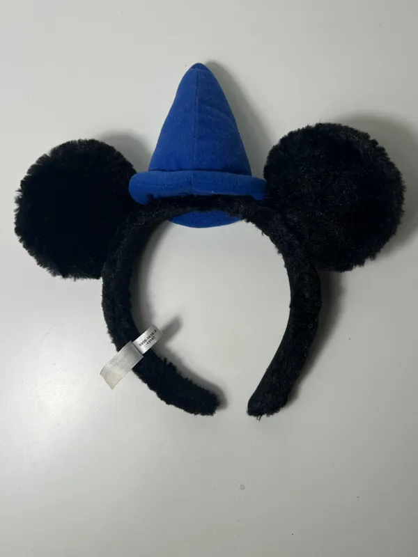 Tokyo Disney Resort Sorcerer Fantasia Mickey Mouse Plush Fuzzy Headband Ears - Image 9