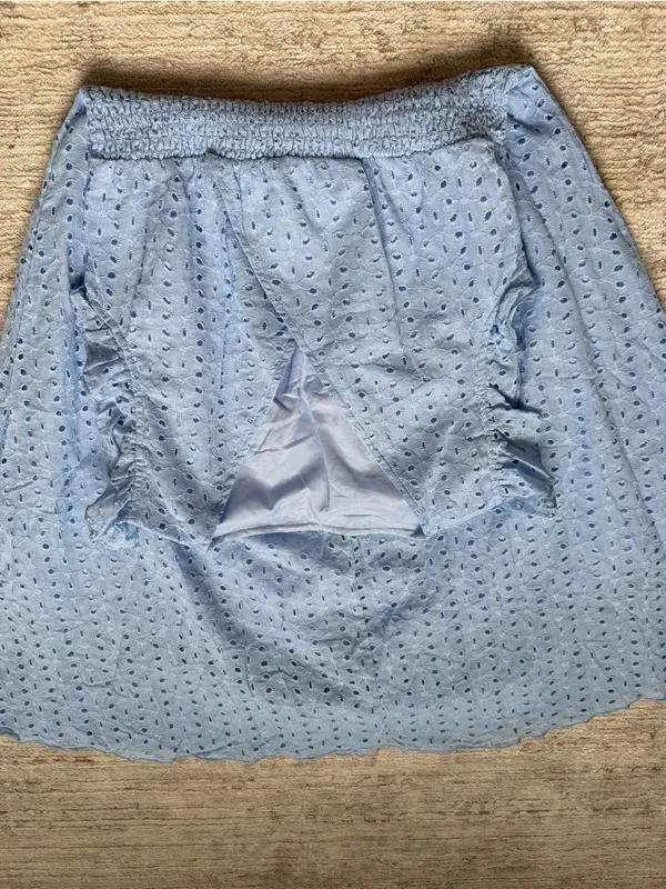 Light Blue Eyelet V - Image 3