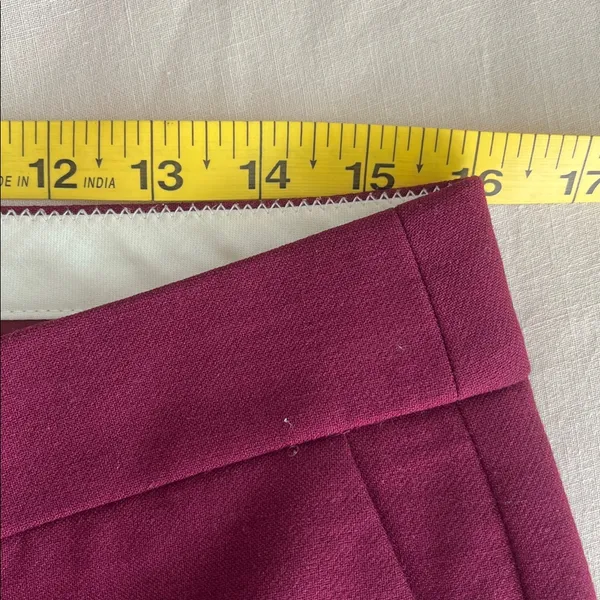 J.Crew• Merlot Wool Campbell Trousers• Sz 6 - Image 8
