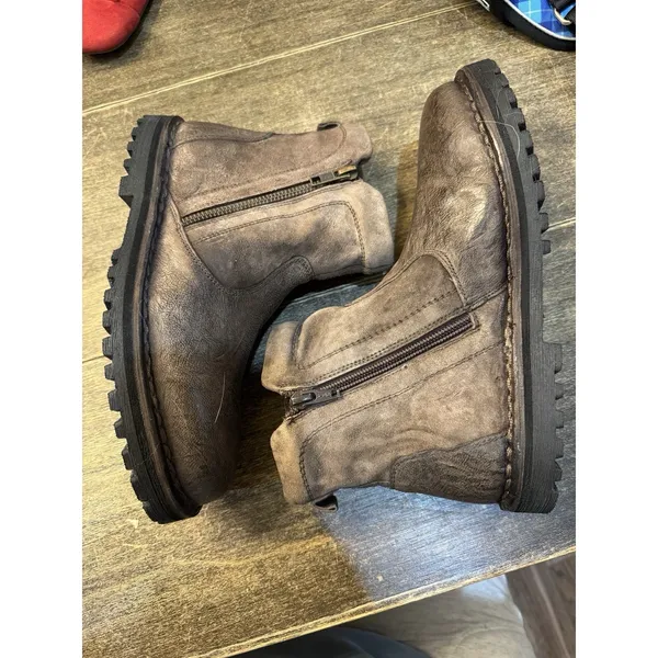 Roan by Bed Stu Womens Danni Leather Ankle Booties Size 7 Brown Leather - Image 2