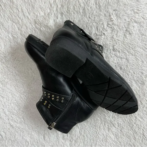 Hush Puppies Black Studded Ankle Boots - Image 6