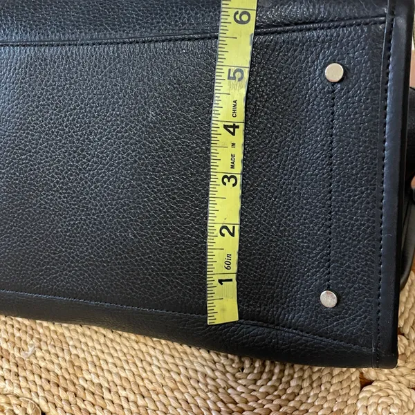 Kate Spade New York Ella Tote Bag Black With White Letters and Logo - Image 16