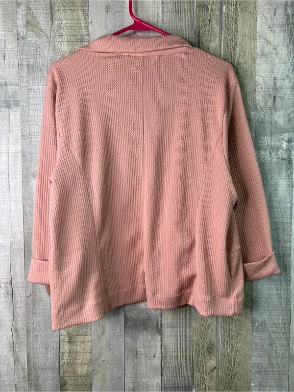 Maurice’s XL Ribbed Textured Open Front w/3/4 Sleeves w/Cuff - Image 2