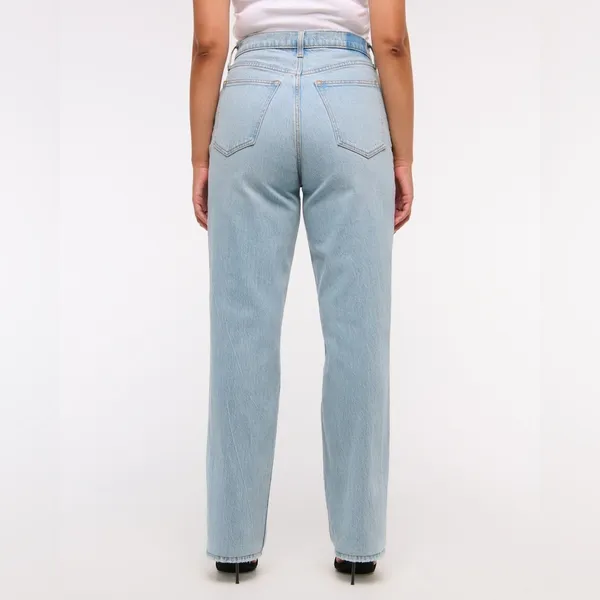 ABERCROMBIE & FITCH The 90’s Straight Ultra High Rise Jeans Size 30 / 10R NWT - Image 4
