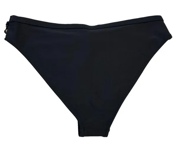 Cupshe Black Bralette Top High Rise Cheeky Bottoms with Gold Grommet detail M - Image 5