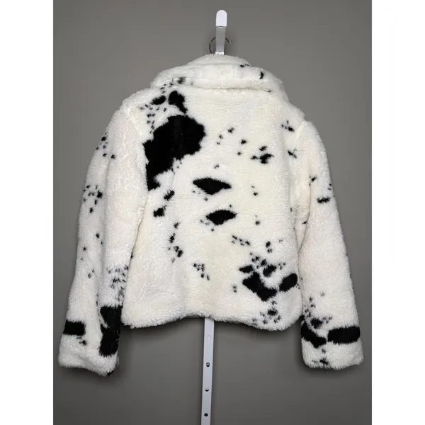 Juicy Couture Spotted Faux‎ Fur Jacket Dalmatian Cow Print NWT Y2K Juicy Girl - Image 8