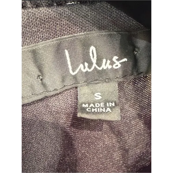 NWT Lulus Women’s Evalina Black Floral Print Mock Neck Midi Dress Size Small - Image 5