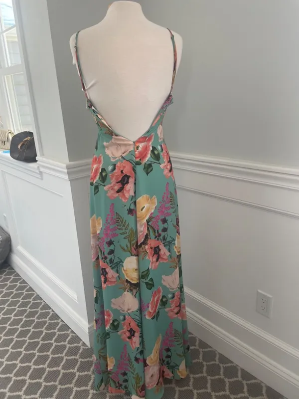Amanda Uprichard Floral Maxi Dress Size P (Xs)! - Image 6