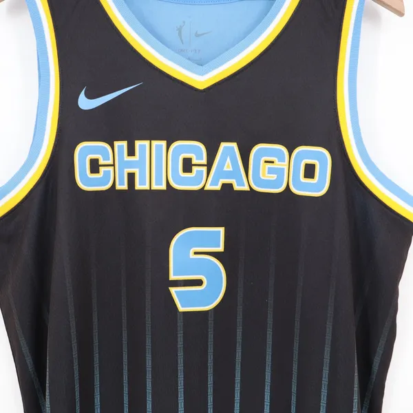 Nike Chicago Sky Angel Reese Explorer Edition Jersey Black Womens Large - Image 4