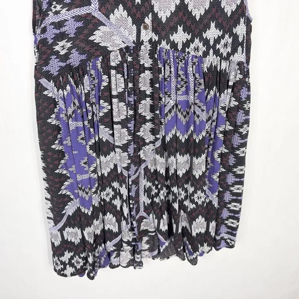 Free People Size Small Dress Take Me To Thailand Dress Purple Mini Boho 514‎ - Image 8