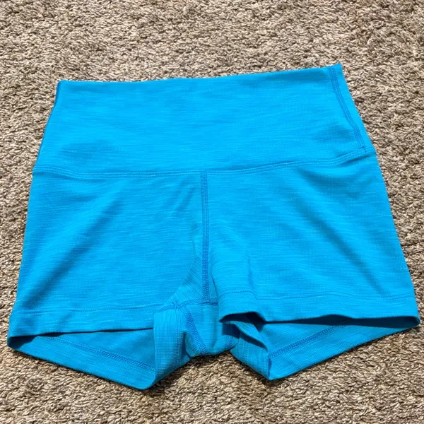 NoBull Women’s Neon‎ Blue 2” Activewear Athletic Shorts Small - Image 2