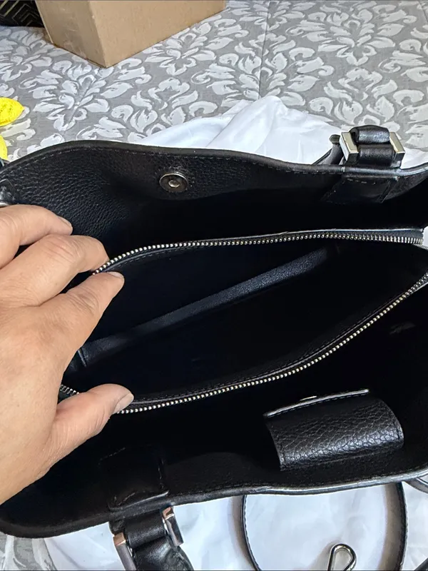 Michael Kors Black Pebbled Leather Tote - Image 6
