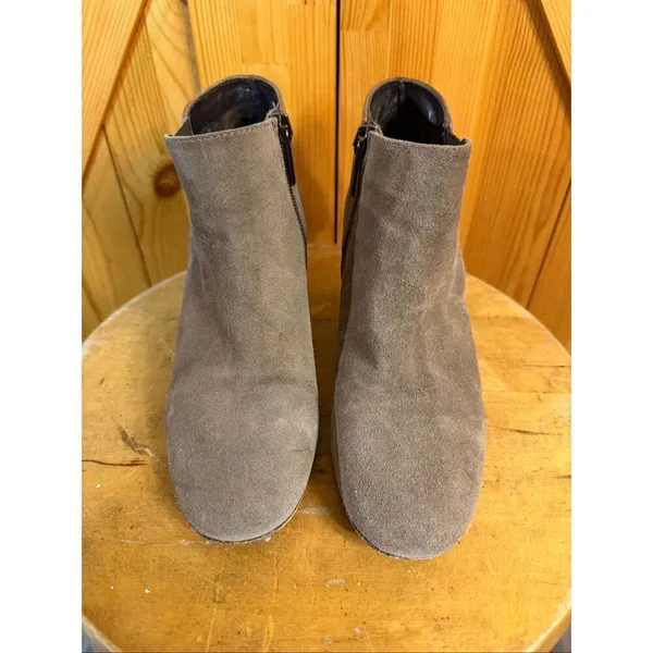 Aquatalia Womens Suede Booties Ankle Boots Brown Size 6 - Image 2