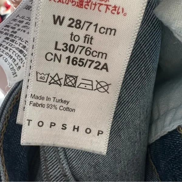 Top Shop Jamie High Rise Chew Hem‎ Skinny Denim Jeans - Image 7