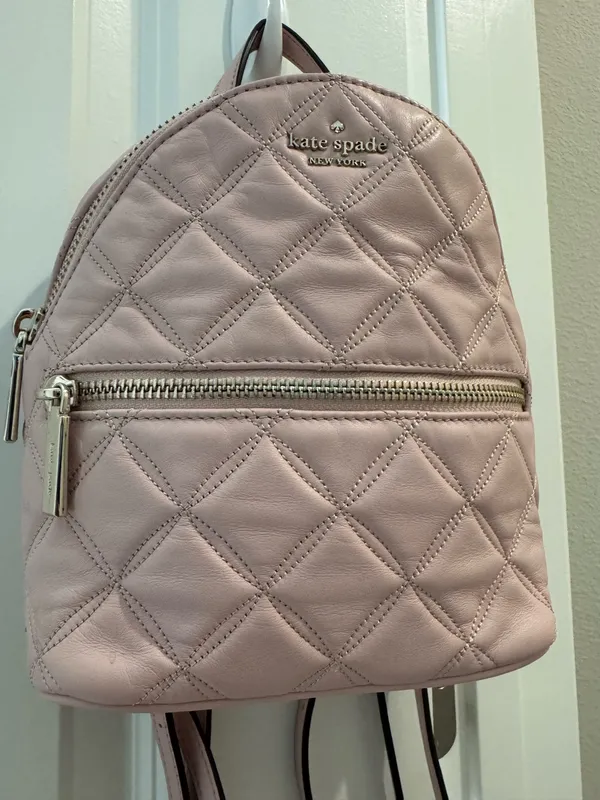 Kate Spade Pink Mini Quilted Backpack  - Image 2
