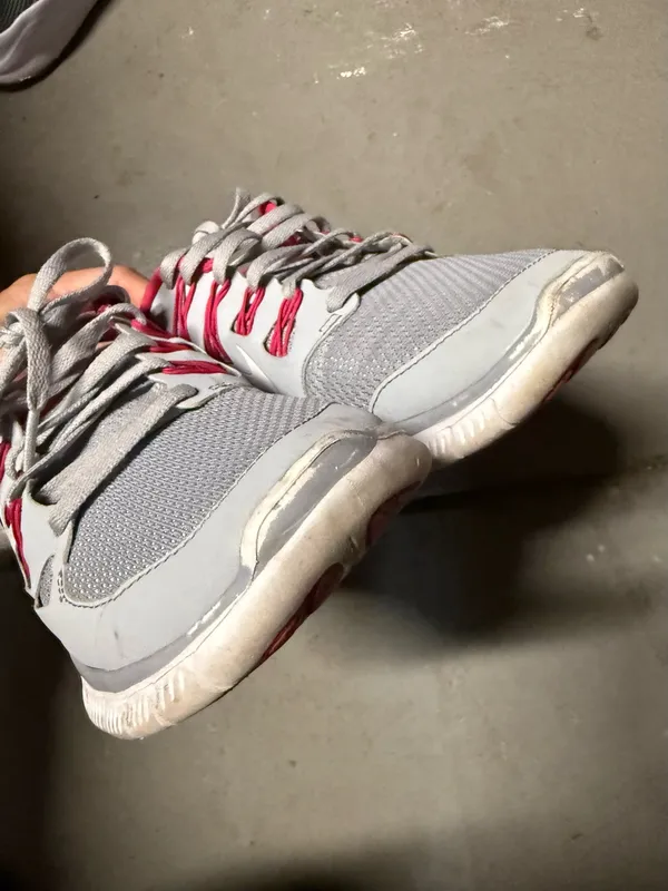 Nike Free 5.0+ Running Shoes Gray Pink White 580591-061 Women’s Size 8 euc - Image 4